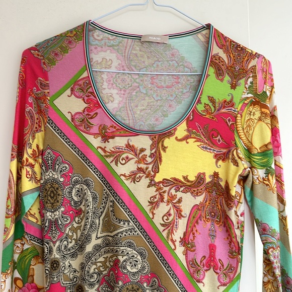 Riani 3/4 sleeve scoop neck T-shirt - Picture 5 of 7